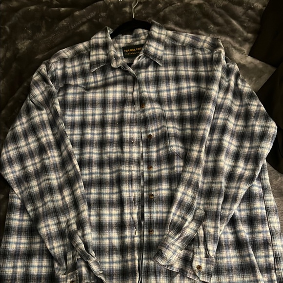 Plaid Button-Up Shirt - Picture 1 of 5
